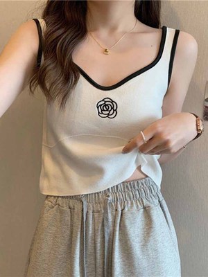 taobao agent Autumn sports knitted tank top, fitted long-sleeve, bottom shirt, 2023 collection, V-neckline