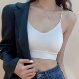 Черное нижнее белье, майка топ, летний бюстгалтер, красивая спина, с открытой спиной