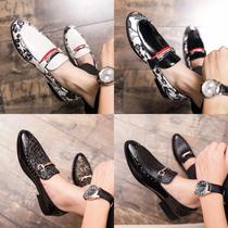 Small head shoes English mens shoes one foot and one - foot shoes Korean trend mens casual tide shoes 2022 new shoes