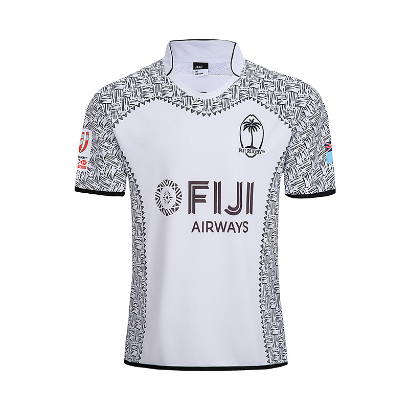 Quần áo bóng bầu dục 17-18-19 Fiji Áo bóng đá sân nhà và sân khách - bóng bầu dục áo thun chơi bóng bầu dục