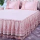 Hàn Quốc phiên bản của công chúa gió giường váy ren bedspread mảnh duy nhất của giường ren giường bìa bìa trượt 1.8m Fitted Mattress Protector - Trang bị tấm ra giường spa