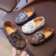 Baby children's Doudou shoes 2022 spring new slip-on casual shoes trendy single shoes British style boys' leather shoes