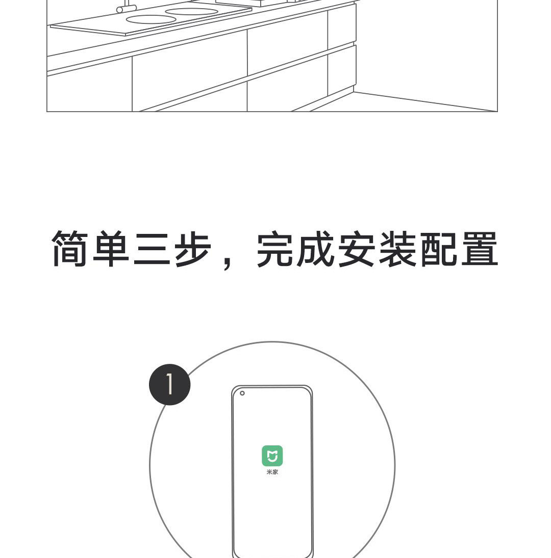 Смарт-аксессуары 小米天然气卫士警器家用燃气泄漏检测消防认证智能远程定期自检 MIUI