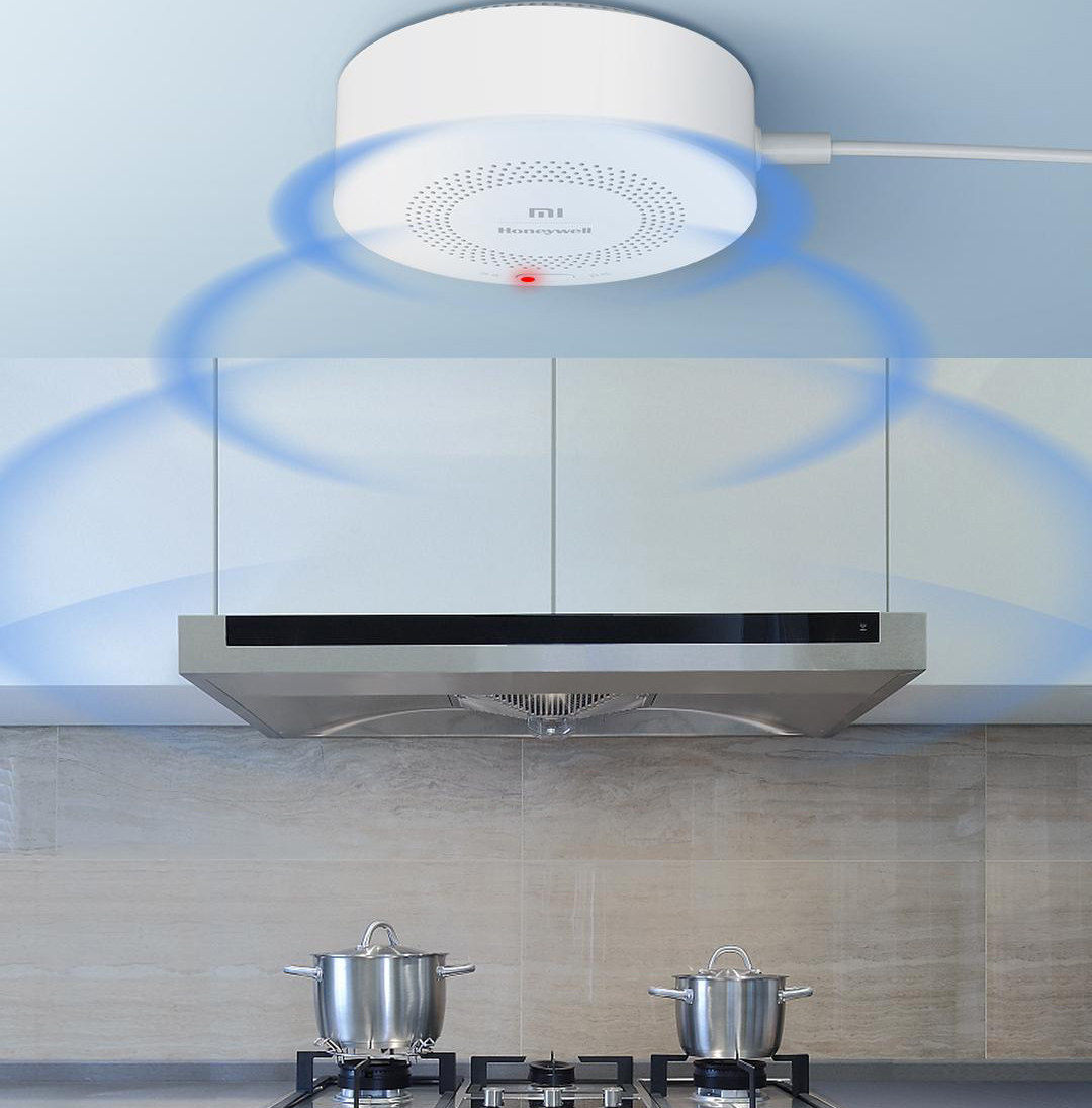 Смарт-аксессуары 小米天然气卫士警器家用燃气泄漏检测消防认证智能远程定期自检 MIUI