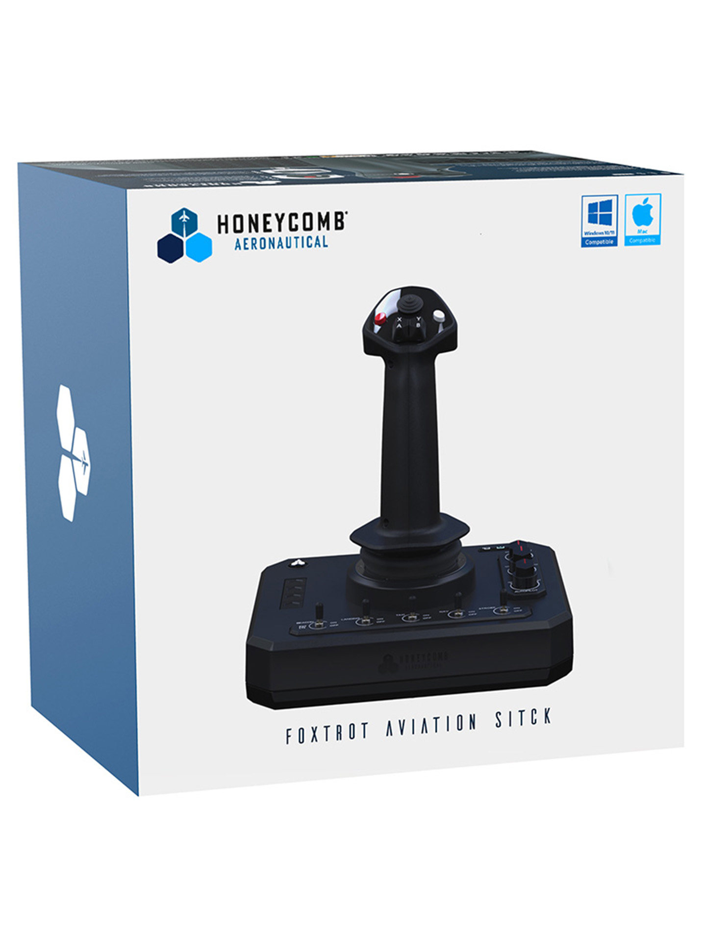 Honeycomb Foxtrot Foxstep Aviation Flight Joystick Airbus Joystick Boeing Joystick Hall Magnetic Sensor Handle Microsoft Flight Simulator Xplane/Dcs Honeycomb Foxstep Aviation Flight Joystick