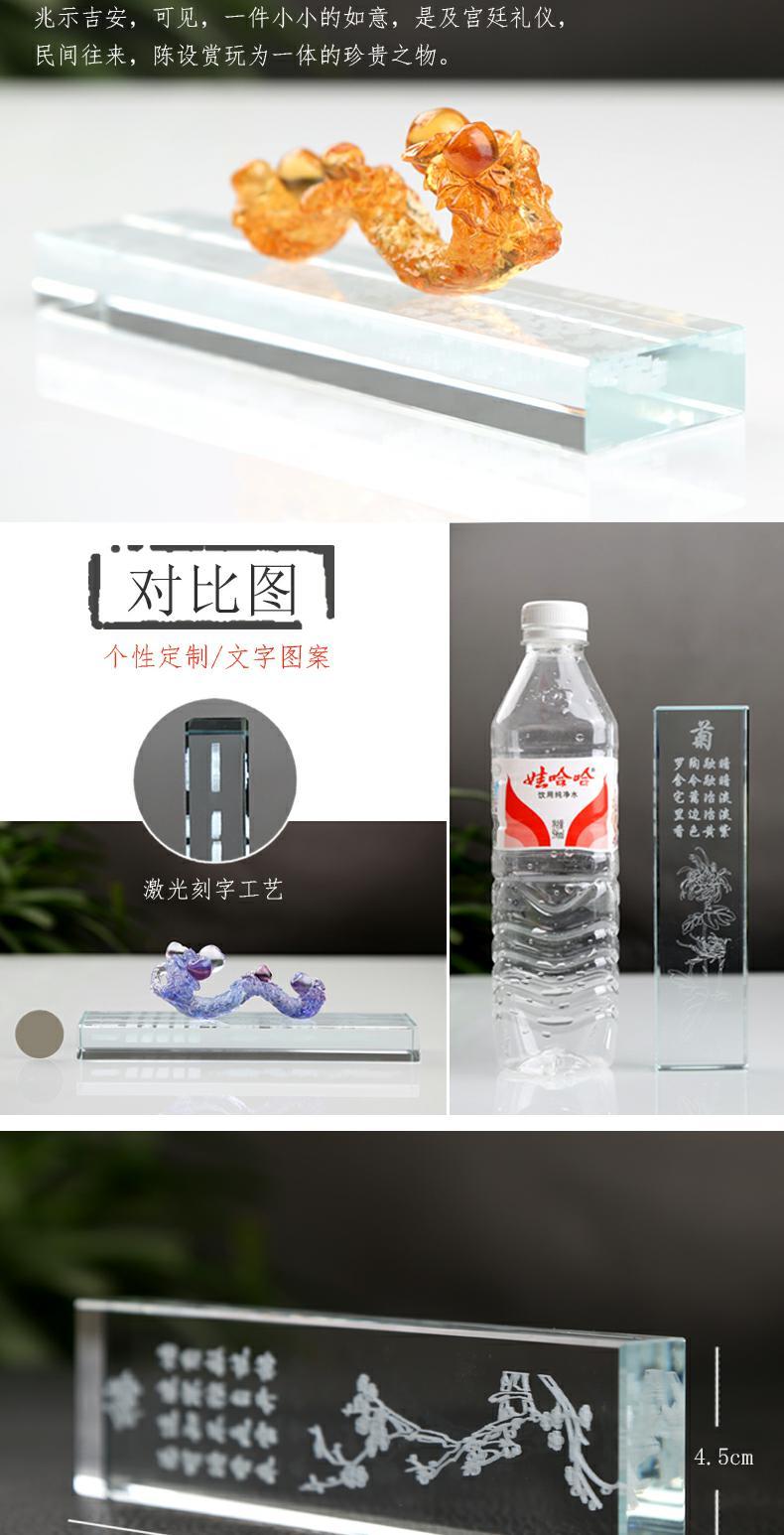 Pha lê thủy tinh chặn giấy trang trí tốt nghiệp lớp đoàn tụ kinh doanh lưu niệm gửi giáo viên nghiên cứu máy tính để bàn có thể được chữ cách trang trí phòng khách nhà vuông