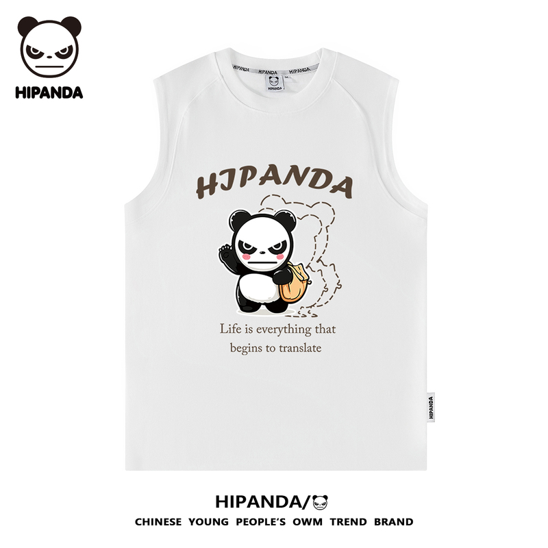 Hipanda Hello Panda Summer Thin Sleeveless Vest Men's New Casual Outerwear Sports T-Shirt Sleeveless Shirt Gh Hipanda Hello Panda Summer Thin Sleeveless Vest Men's New Casual Outerwear Sports T-Shirt Sleeveless Shirt Gh