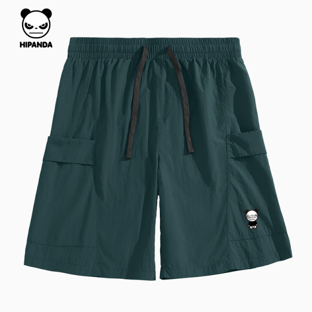 Hipanda Hello Panda ຍີ່ຫໍ້ trendy loose sports shorts men's 2024 summer 2024 fashion short-drying quick-drying overalls