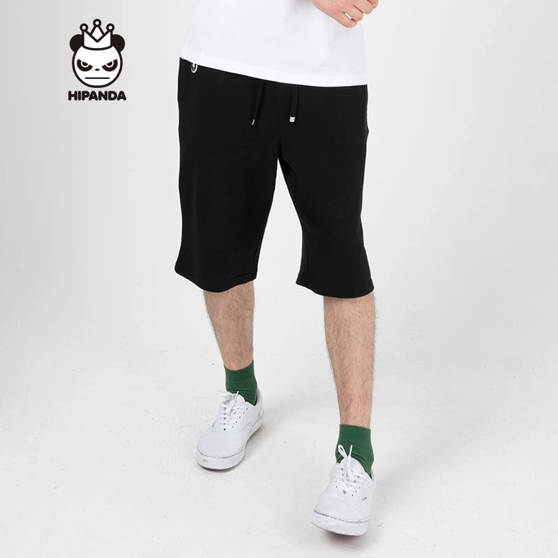 Hipanda Hello Panda Design Tide Thương hiệu Quần short thể thao đan nam - Quần short