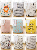 Factory direct household dirty clothes bucket clothing storage basket fabric foldable dirty clothes basket clothing toy storage Lou