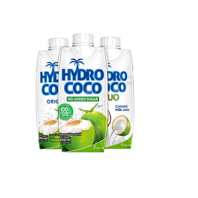 HydroCoco100%纯椰子水椰青汁无糖孕妇含电解质运动饮料NFC12瓶装