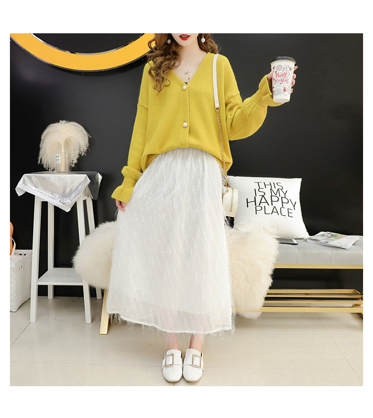 Mẫu áo nổ nữ 2019 mùa thu mới ngọt ngào của Hàn Quốc áo len dệt kim nhỏ Áo len cổ chữ V - Áo len cổ chữ V áo ghi lê len