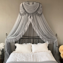 Mosquito net 2 m bed household light luxury luxury bedding Winter and Summer 2 with landing encryption thickened Princess mosquito net bed mantle