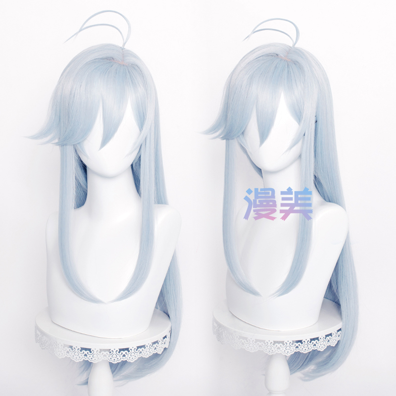 Manmei 86 Non-Existent Land Vladilena Milize Cosplay Wig Gray-Blue Simulated Scalp