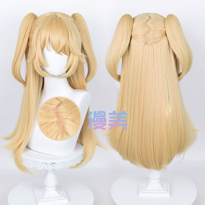 Manmei Original Sin Princess God Fischl Cosplay Wig Simulated Scalp Z-Shaped Hair Tie Manmei Original Sin Princess God Fischl Cosplay Wig Simulated Scalp Z-Shaped Hair Tie