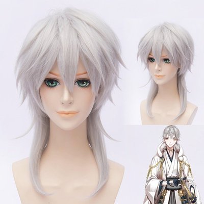 taobao agent 漫美 Wig swordsmanship Dance Tsurumaru Guo Yong Grandpa Cosplay wig modeling
