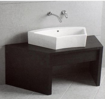 Four-dimensional bathroom Sissi SISSI square wash basin table basin artist with processing table wash basin X107W
