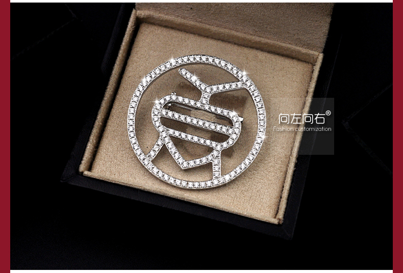 Broche Lovers en argenterie - Ref 1177179 Image 12