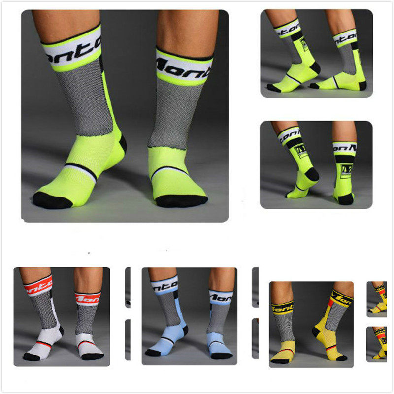 Cycling socks Men's tube socks Four seasons unisex outdoor sports socks Wear-resistant bicycle socks