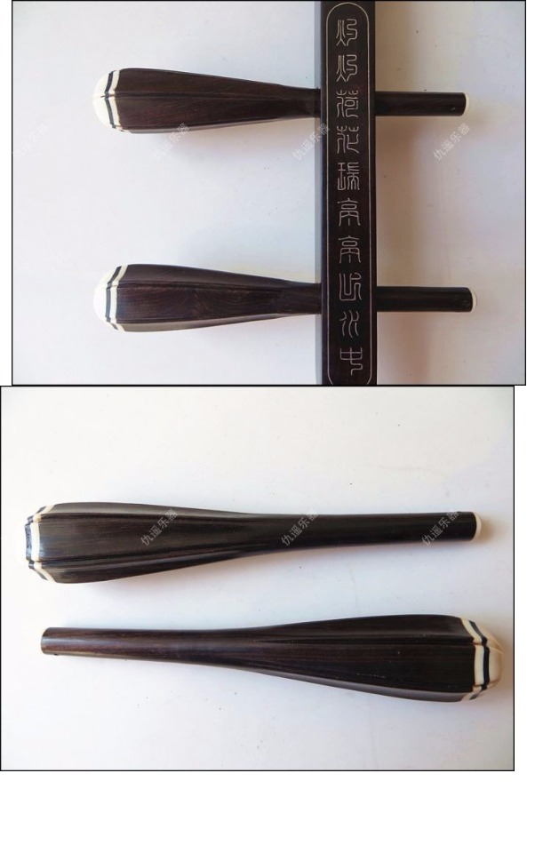 Nhíp trục Erhu Qin Xoay chốt gỗ mun Trục sáu đầu nhỏ đầu trắng Trục xoắn Phụ kiện nhạc cụ cung cấp - Nhạc cụ dân tộc ống sáo