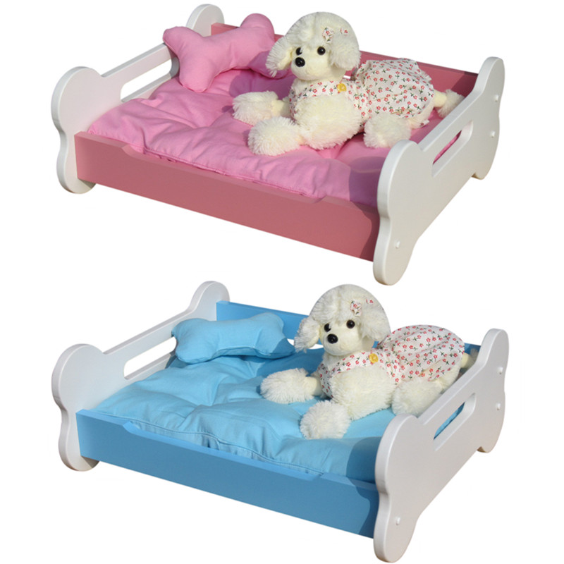 Pet Dog Bed All Season Dog Kennel Pet Solid Wood Bed Pet Nest Teddy Dog Nest Special Price Large Dog Bed Baking Varnish Is More Resistant