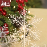 Рождественский стеклянный декор, со снежинками