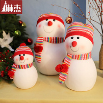 Lynje Christmas Decorations Christmas Gift Shop Window Furnishing 40cm Christmas Big Snow Man Doll Pendulum
