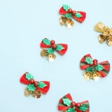 Колокольчик с бантиком, аксессуар, подвеска ручной работы, декор с аксессуарами, 5см, DIY