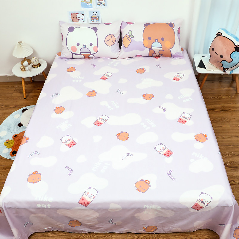 12 Bub cute single bed linen Summer pure cotton 100 bed Ogasawara girl by single student Hostel 1 5m