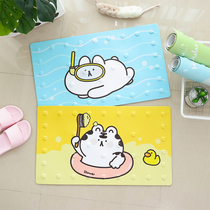 Bath Mat Bathroom Anti-Slip Bath Mat Cartoon Toilet Ground Mat Foot Mat Bathroom Mat cushion with suction cup