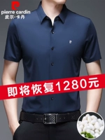 Pierre cardin, летняя тонкая шелковая рубашка для отдыха, изысканный стиль