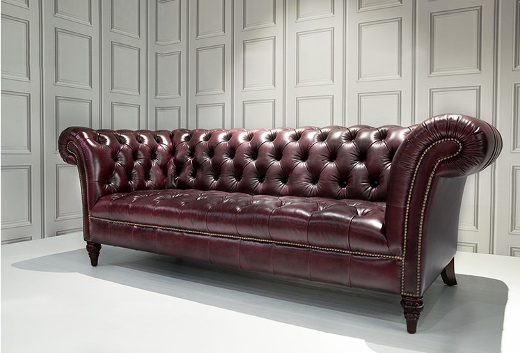 American retro rượu vang đỏ sofa da khách sạn thanh kéo khóa da nghệ thuật ba dầu sáp da phòng khách sofa - Ghế sô pha giường sofa gấp gọn