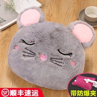 [Ultra -Large Round Mite Mouse] Снос и промывание ★ Высоко -элитное имитационное бархат кролика ★ Автоматическая мощность ★ Grey