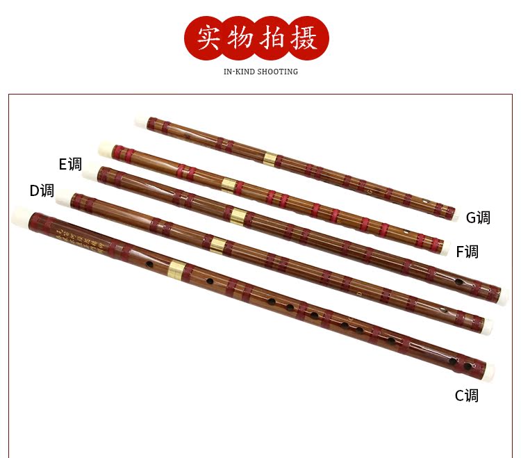 Kho báu nhạc cụ mới cửa hàng đơn cắm hai sáo trúc sáo trúc sinh viên sáo gửi phim 2 gói khuyến mãi - Nhạc cụ dân tộc đàn bầu