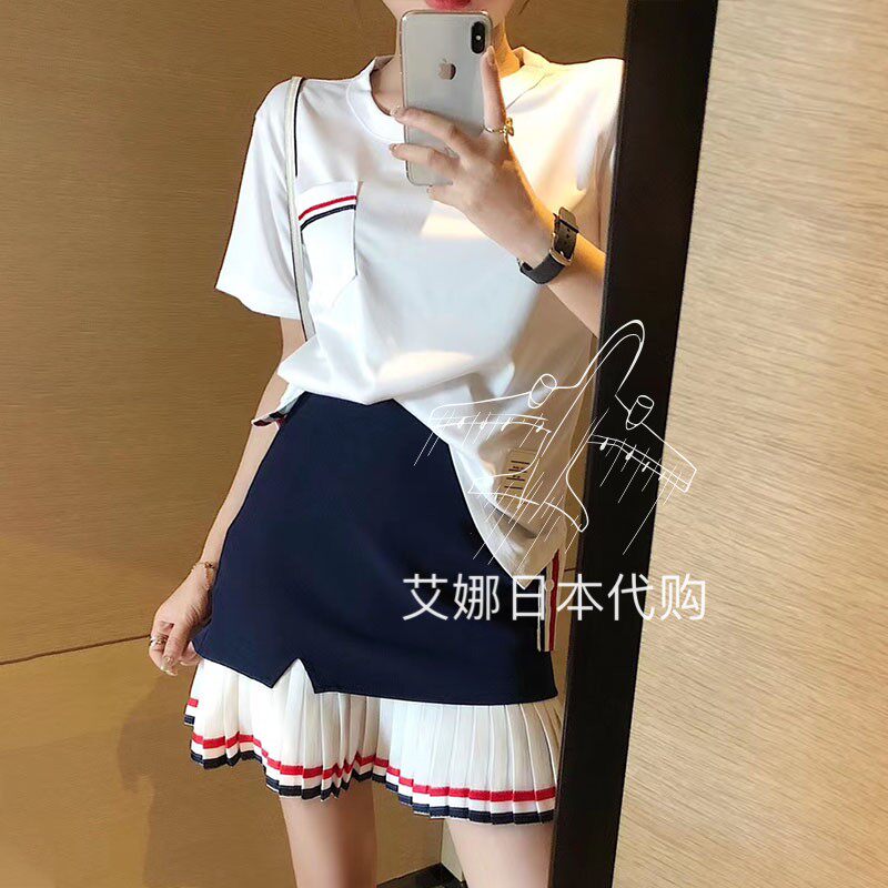 (Aina Day) Thom Browne half body dress 20 spring summer TB high waist collared plexicated skirt short skirt