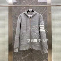 Thom Browne autumn winter new TB four bars Striped Matches People Cotton zipper Lions men and women