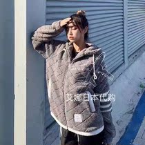 Aina ThomBrowne21 winter goat pastry coat with four bar stripes for men and women casual zippered with hood