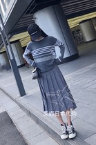 Aina Day Thom Browne 20 new tb pleated skirt medium and long skirt high waist skirt women