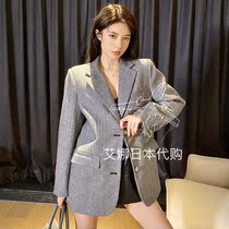 Thom Browne 20 autumn winter TB back three-color webbing striped woolen blazer