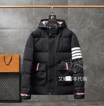 Aina Day Generation Thom Browne21 Autumn Winter Style Four Bars With Cap Windproof Warm Casual Down Clothing Male