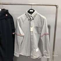 Aina Day Thom Browne 20 mens long sleeve shirt TB Classic double armband striped shirt jacket