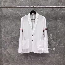 Aina Day Thom Browne TB 20 autumn casual and generous suit double-sleeved webbing sunscreen jacket