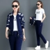 Trang phục thể thao đôi sao Jinleao 2018 Lu Mei An Qi Qi Thể thao thời trang giản dị dành cho nữ - Thể thao sau