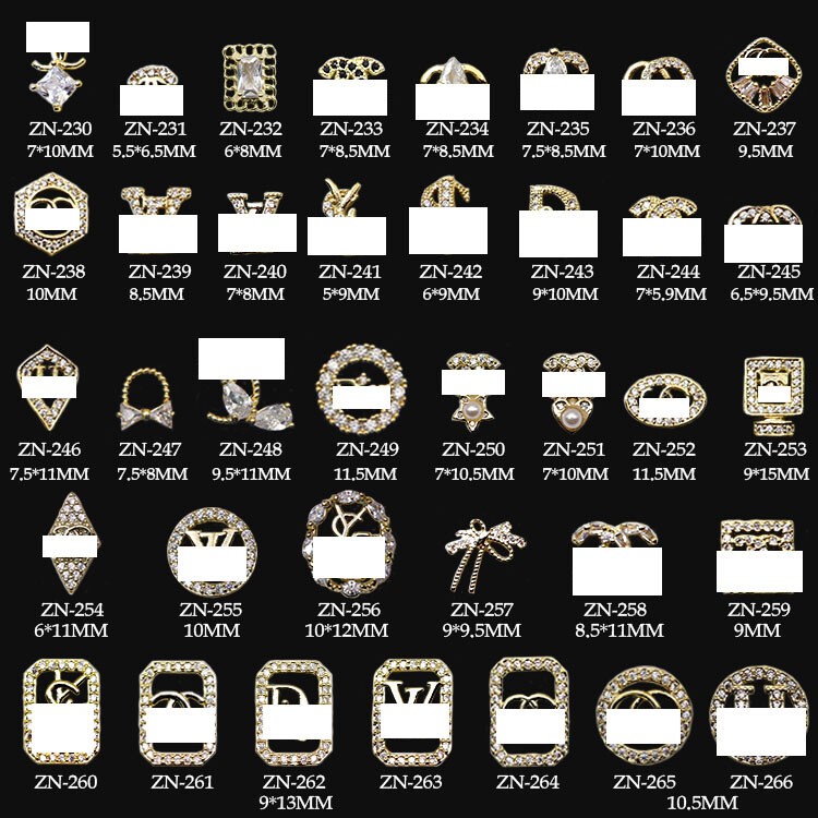 New Classic Logo Accessories Mickey Mouse Zircon Jewelry Internet Celebrity Style Nail Art DIY Handmade Materials Rhinestones