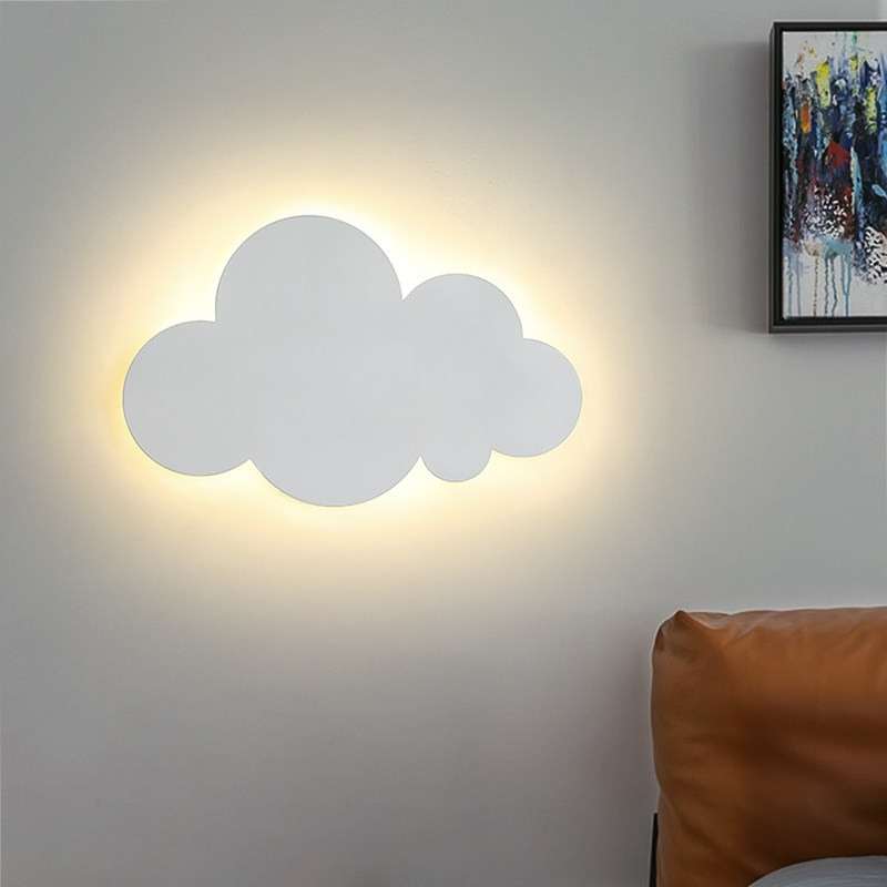 Children's room wall lamp colorful cloud wall lamp simple modern boy and girl cartoon wall lamp minimalist Nordic bedside lamp