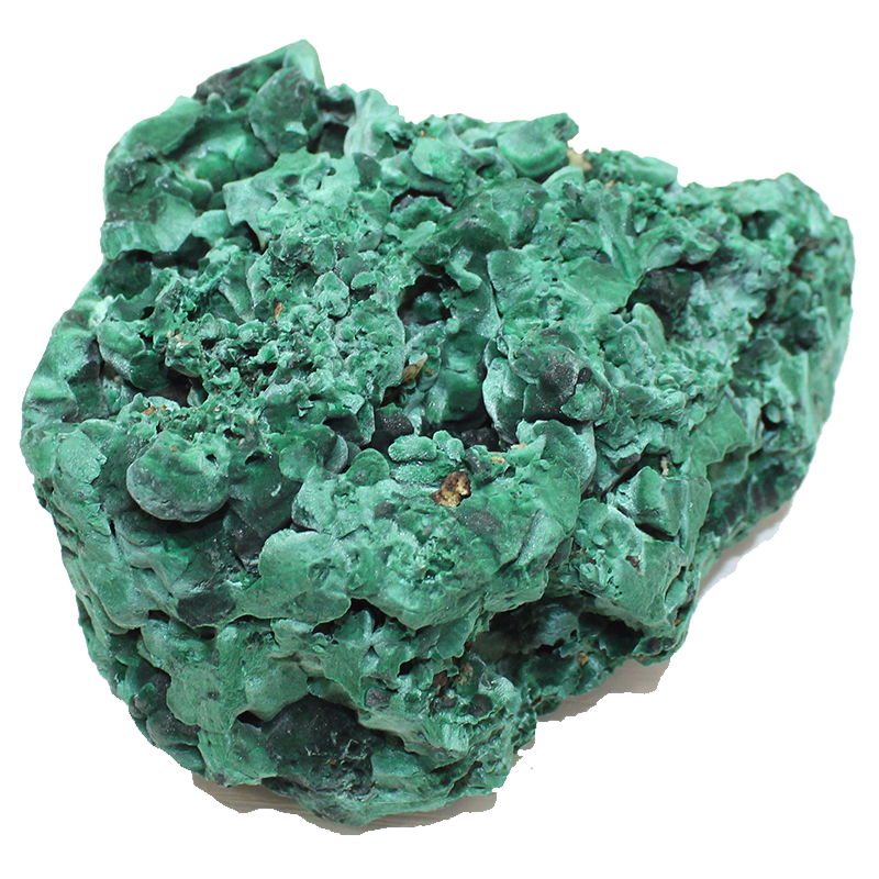 如鴻一物一圖天然水晶原石綠色孔雀石礦石標本石石頭毛料寶石大塊