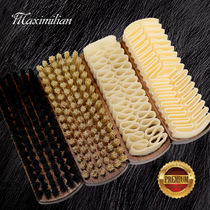 Wooden shoes brush beech pig brush deer skin fragmented brush brush care for pig leather and leather