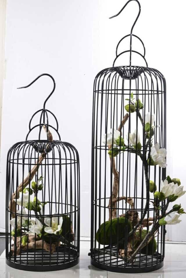 European-style wrought iron bird cage Retro floor-to-ceiling large cage Antique bird's nest utensils Ornament ornaments Special price
