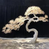 Большое кремовое моделирование сосны кедр Новый китайский ландшафтный зал.