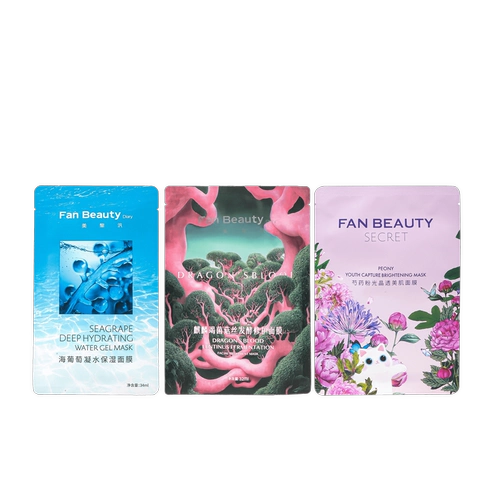 Вентилятор Bingbing's Tyme FanBeauty Dragon Mask Mask Mea Varpe Paee Paee Plaeretic Увлажняющий лось